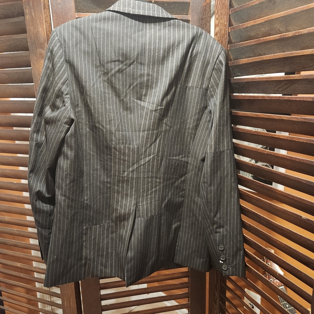 Marc Ecko Pinstriped Black Blazer - Picture 5 of 5